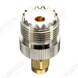 UHF Female SO239 Jack to SMA Male Plug Straight Adapter Connector UHF Female SO239 Jack to SMA Male Plug Straight Adapter Connector