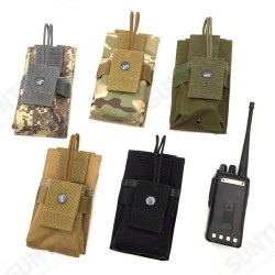 Walkie Talkie Bag Hunting MOLLE System Outdoor Multi-functional Tactical Intercom Package Bag Army Fan Appendage