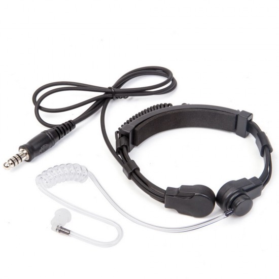 Walkie Talkie Microphone Heavy Duty U94 PTT Neck Throat Mic Earpiece Radio Tactical Headset for HYT TYT