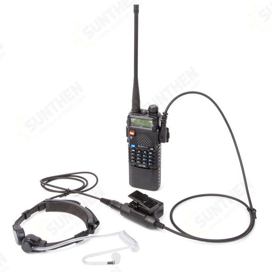 Walkie Talkie Microphone Heavy Duty U94 PTT Neck Throat Mic Earpiece Radio Tactical Headset for HYT TYT