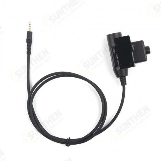 Tacical U94PTT Headset Adapter for Mobile Phone 3.5mm Headset Key Switch PTT