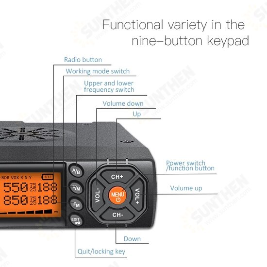 Z218 25W VHF UHF Mini Radio Walkie Talkie Car Two Way Radio Comunicador HF Transceiver