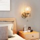 110-220V E14 Modern Chrome Crystal LED Wall Light Lamp Luxury Bedside Bedroom Home Decor Without Bulb