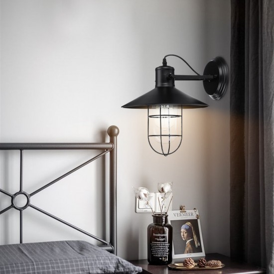 110-240V E27 Wall Lights Industrial Sconce Lamps 240° Adjustable Angle Vintage Art Decoration