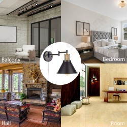110V Adjustable Brightness Vintage Wall Lights American Folding Rotating Wall Light Beautiful Retro Industrial Wall Lamp Without Bulb 110V Adjustable Brightness Vintage Wall Lights American Folding Rotating Wall Light Beautiful Retro Industrial Wall Lamp Without Bulb