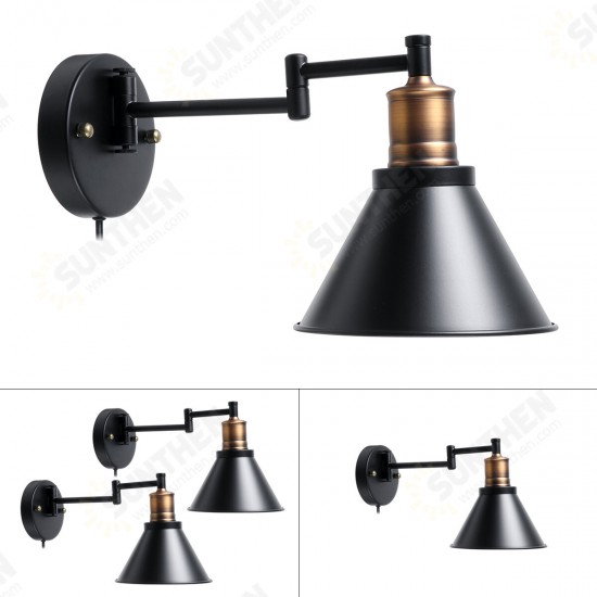 1/2Pcs 220V Adjustable LED Wall Light Lampshade Lamp Cover Holder Fixture Dinning Room Without Bulb