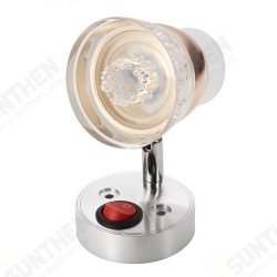 12V 3W Frosted Glass LED Spot Reading Light RV Boat Wall Mount Bedside Lamp 12V 3W Frosted Glass LED Spot Reading Light RV Boat Wall Mount Bedside Lamp
