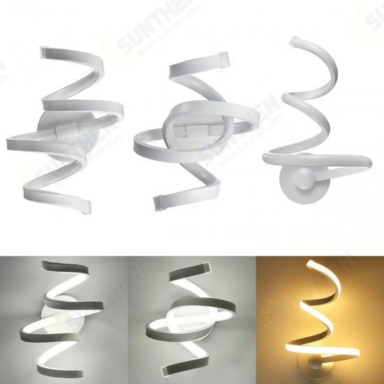 18W Acrylic LED Modern Wave Wall Lamp Home Bedroom Light Home Fixture Decor AC100-240V