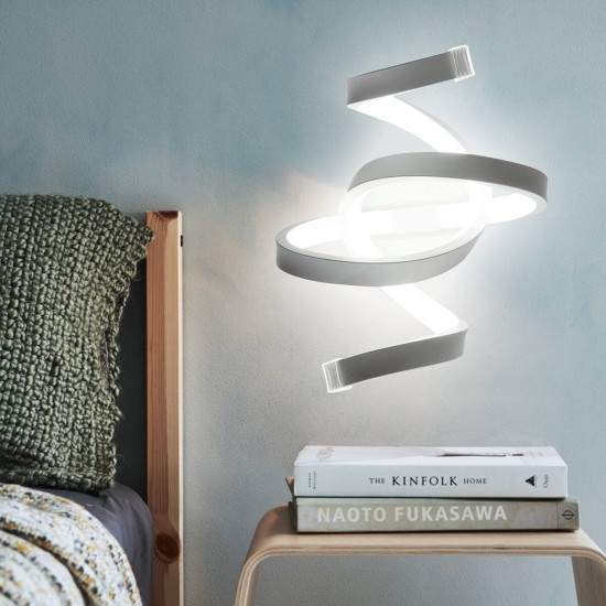 18W Acrylic LED Modern Wave Wall Lamp Home Bedroom Light Home Fixture Decor AC100-240V
