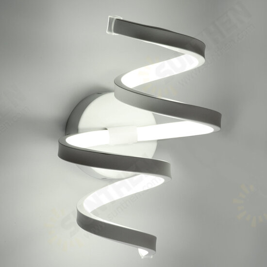 18W Acrylic LED Modern Wave Wall Lamp Home Bedroom Light Home Fixture Decor AC100-240V