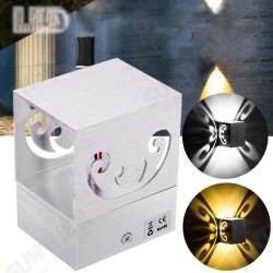 1W/3W AC85-265V LED Wall Light Down Cube Indoor Outdoor Sconce Lighting Lamp Yard Modern 1W/3W AC85-265V LED Wall Light Down Cube Indoor Outdoor Sconce Lighting Lamp Yard Modern