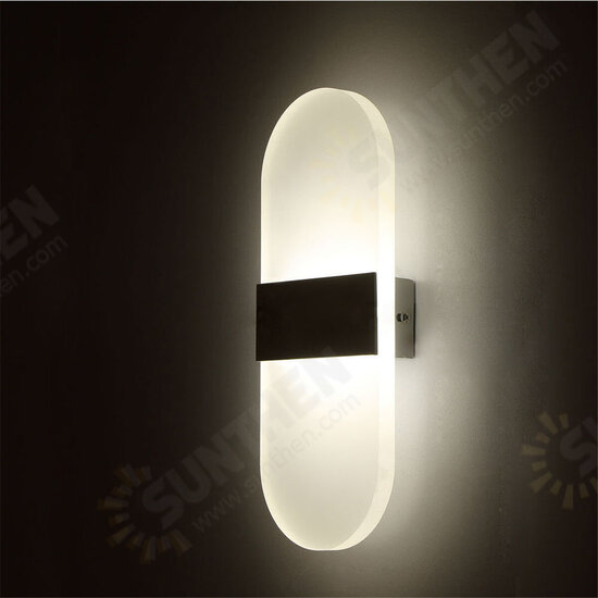 220*110*10MM 5W Mini Modern Acrylic LED Wall Light Living Room Bedroom Bedside Aisle Path Lamp