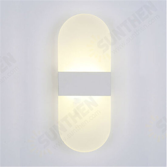 220*110*10MM 5W Mini Modern Acrylic LED Wall Light Living Room Bedroom Bedside Aisle Path Lamp