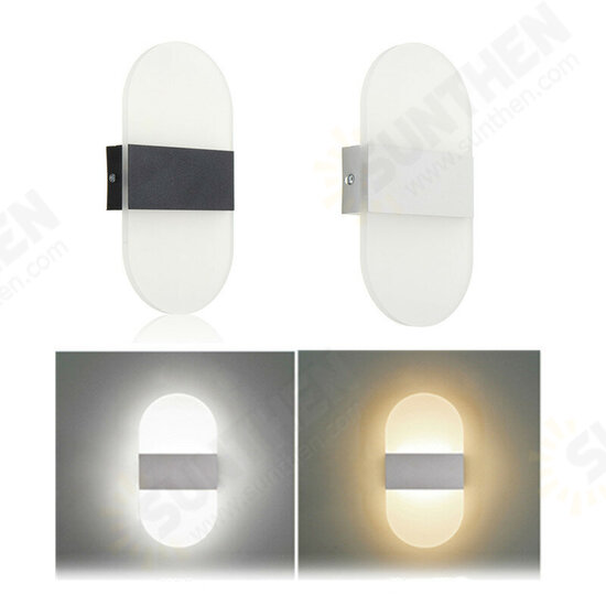 220*110*10MM 5W Mini Modern Acrylic LED Wall Light Living Room Bedroom Bedside Aisle Path Lamp