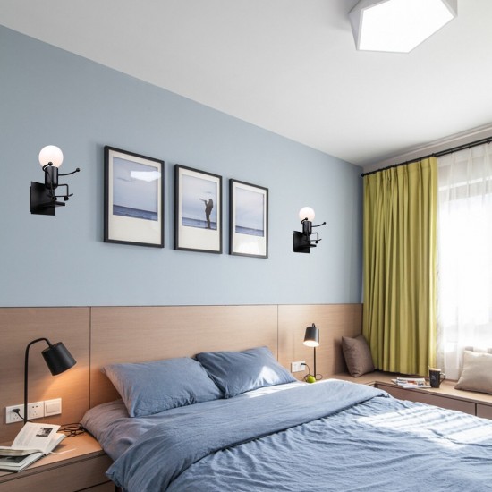 220V E27 Wall Iron LED Sconce Light Lamp Creative Design Living room Bedroom