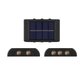 2PCS LED Solar Wall Lamp Light Sensor Control Automatic Charging Outdoor Night Light IP65 Waterproof Wall Light Decor Lamp