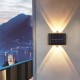 2PCS LED Solar Wall Lamp Light Sensor Control Automatic Charging Outdoor Night Light IP65 Waterproof Wall Light Decor Lamp