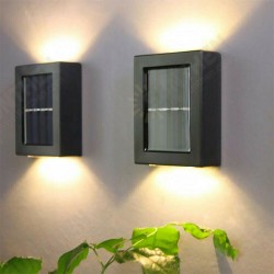 2Pcs Solar Wall Lamp Light Up and Down Garden Decorative Solar Sensor LED Light 2Pcs Solar Wall Lamp Light Up and Down Garden Decorative Solar Sensor LED Light