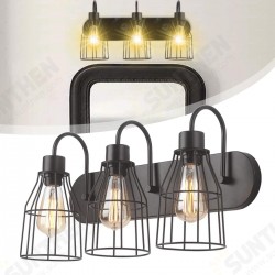 3-Lamp Industrial Barn Wall Mount Lamp Retro Metal Sconce Light Fixture Without Bulb 3-Lamp Industrial Barn Wall Mount Lamp Retro Metal Sconce Light Fixture Without Bulb