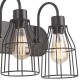 3-Lamp Industrial Barn Wall Mount Lamp Retro Metal Sconce Light Fixture Without Bulb