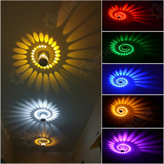 3W LED Cylinder Creative Wall Lamp 95-265V Aluminum Ceiling Aisle Wall Lamp Entrance Background KTV Light Effect