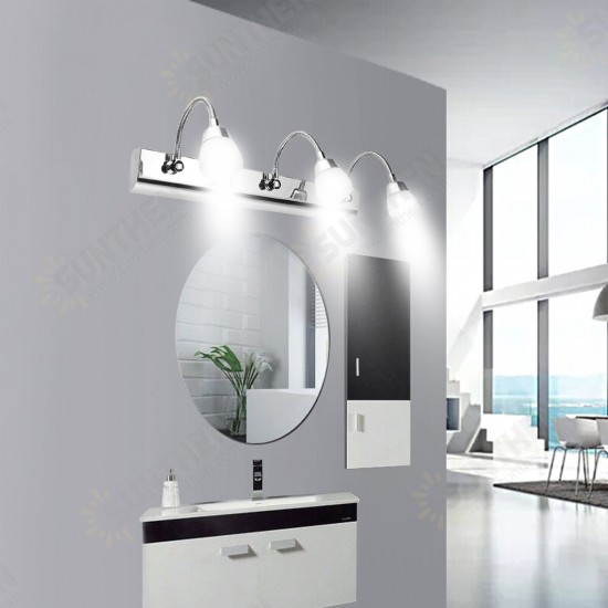 3W/6W/9W LED Bathroom Vanity Light Mirror Front Light Makeup Wall Lamp Fixture 1/2/3Head