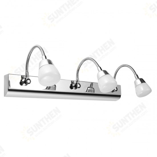 3W/6W/9W LED Bathroom Vanity Light Mirror Front Light Makeup Wall Lamp Fixture 1/2/3Head