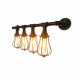 4 Heads E27 Retro Industrial Style Wall Light Water Pipe Home Fixture Decor