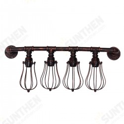 4 Heads E27 Retro Industrial Style Wall Light Water Pipe Home Fixture Decor 4 Heads E27 Retro Industrial Style Wall Light Water Pipe Home Fixture Decor