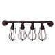 4 Heads E27 Retro Industrial Style Wall Light Water Pipe Home Fixture Decor