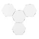 4x Modular LED Touch Wall Lamp Hexagonal Honeycomb Magnetic Quantum Night Light