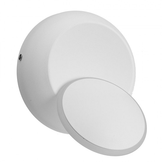 5W LED Round Wall Lamp 360° Rotation Energy-saving Light for Living Room Bedroom