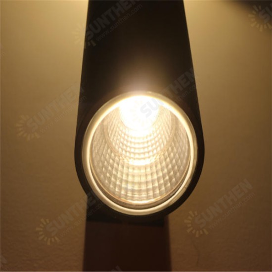 6W 10W Warm White/White Dual-Head IP65 Waterproof COB LED Wall Light Modern Outdoor Decor AC85-265V