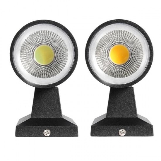 6W Up Down Dual Head COB LED Wall Light Sconce for Indoor Outdoor Waterproof Lamp