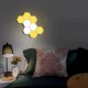 6pcs/10pcs RGB Colorful Honeycomb Light Touch Light Hexagonal Wall Light Quantum Light Bedroom Living Room Bedside Lamp