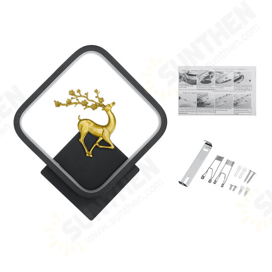 85-265V Modern Minimalist LED Wall Light Deer Pattern Living Room Bedroom Bedside Wall Lamp