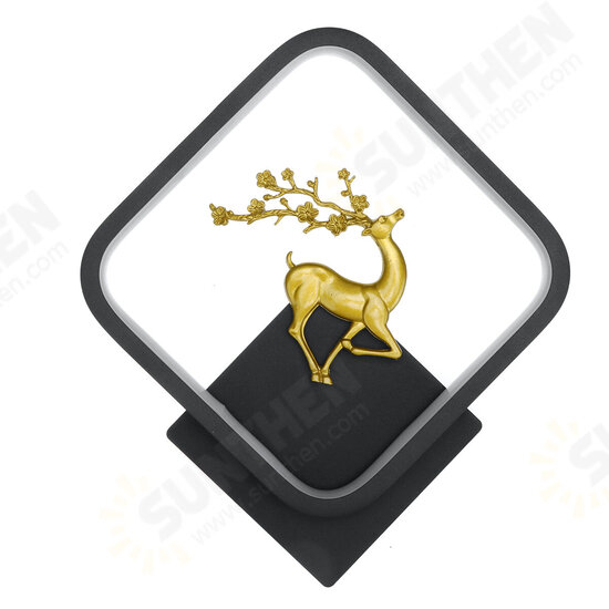 85-265V Modern Minimalist LED Wall Light Deer Pattern Living Room Bedroom Bedside Wall Lamp