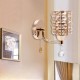 AC85-265V Luxury Crystal Wall Light Modern E27 Bedroom Aisle Sconce Lighting Lamp Fixtures Without Bulb
