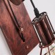 Adjustable Retro Iron Wall Lamp Lifting Pulley E27 Sconce Light Indoor 4 Color Without Light Bulb