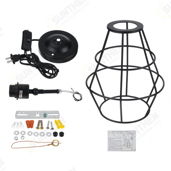 American Creative Vintage Wall Lamp E27 35W Industrial Style Retro Wrought Iron Light 220V