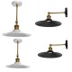 E26 Retro Metal Hanging Wall-mounted Light Cover American Style Lampshade with Swing Arm AC220V