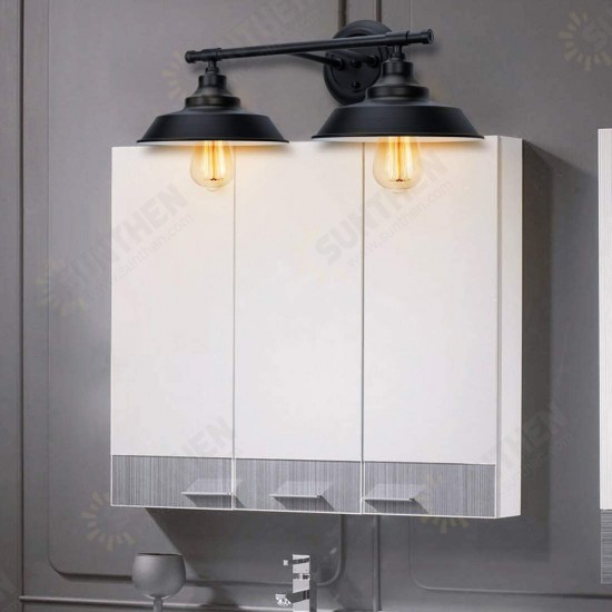 E26/E27 110-250V Antique Retro Vintage Industrial Wall Light Mirror Light Sconce Light Without Bulb