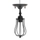 E27 40W Rustic Vintage Wall Light Industrial Style Iron Sconce Lamp Wired Cage Fixture 220V