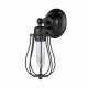 E27 40W Rustic Vintage Wall Light Industrial Style Iron Sconce Lamp Wired Cage Fixture 220V