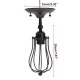 E27 40W Rustic Vintage Wall Light Industrial Style Iron Sconce Lamp Wired Cage Fixture 220V