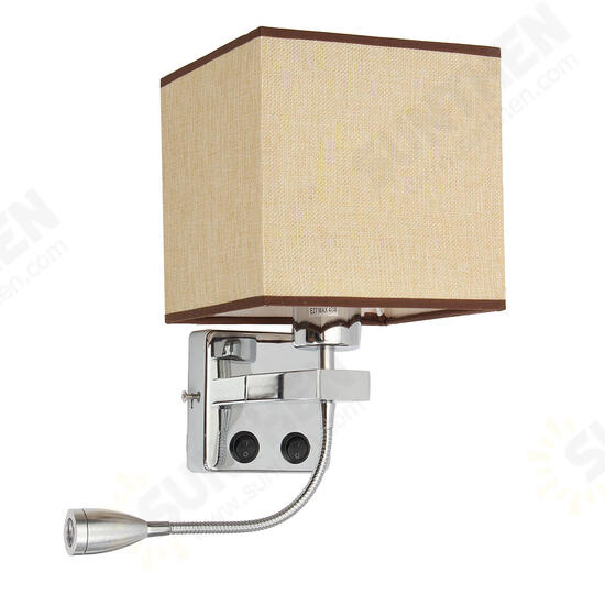 E27 Cloth Modern LED Wall Lamp Sconce Light for Hallway Bedroom Bedside