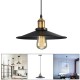 E27 Industrial Retro Vintage Iron Triangle/Round Plate Ceiling Lamp Pendant Light Chandelier Fixture