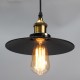 E27 Industrial Retro Vintage Iron Triangle/Round Plate Ceiling Lamp Pendant Light Chandelier Fixture