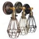 E27 Loft Metal Retro Vintage Rustic Sconce Wall Light Edison Lamp Bulb Fixture