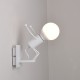 E27 Modern Creative Funny Iron People Jumping Wall Light Hanging Chandelier Fixtures Iron Art Bedside Lamp Black/White Bulb Not Include